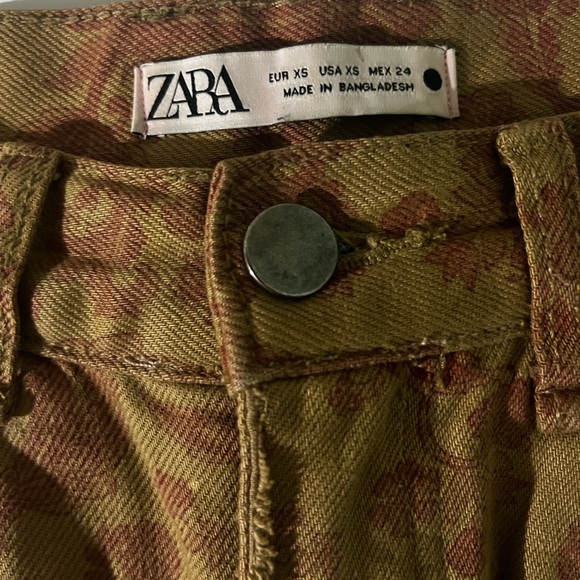 Zara paisley Print Straight Leg Jeans - Picture 6 of 9